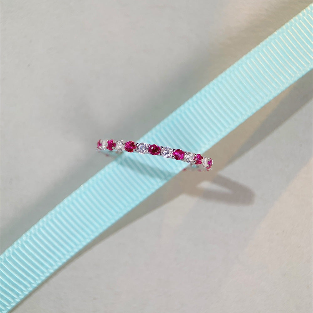 Wholesale High Carbon Diamond S925 Sterling Silver Ring